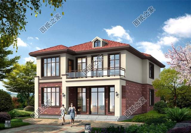 面寬10米的二層別墅設計，奢華與清爽的味道，凸顯純真與活力