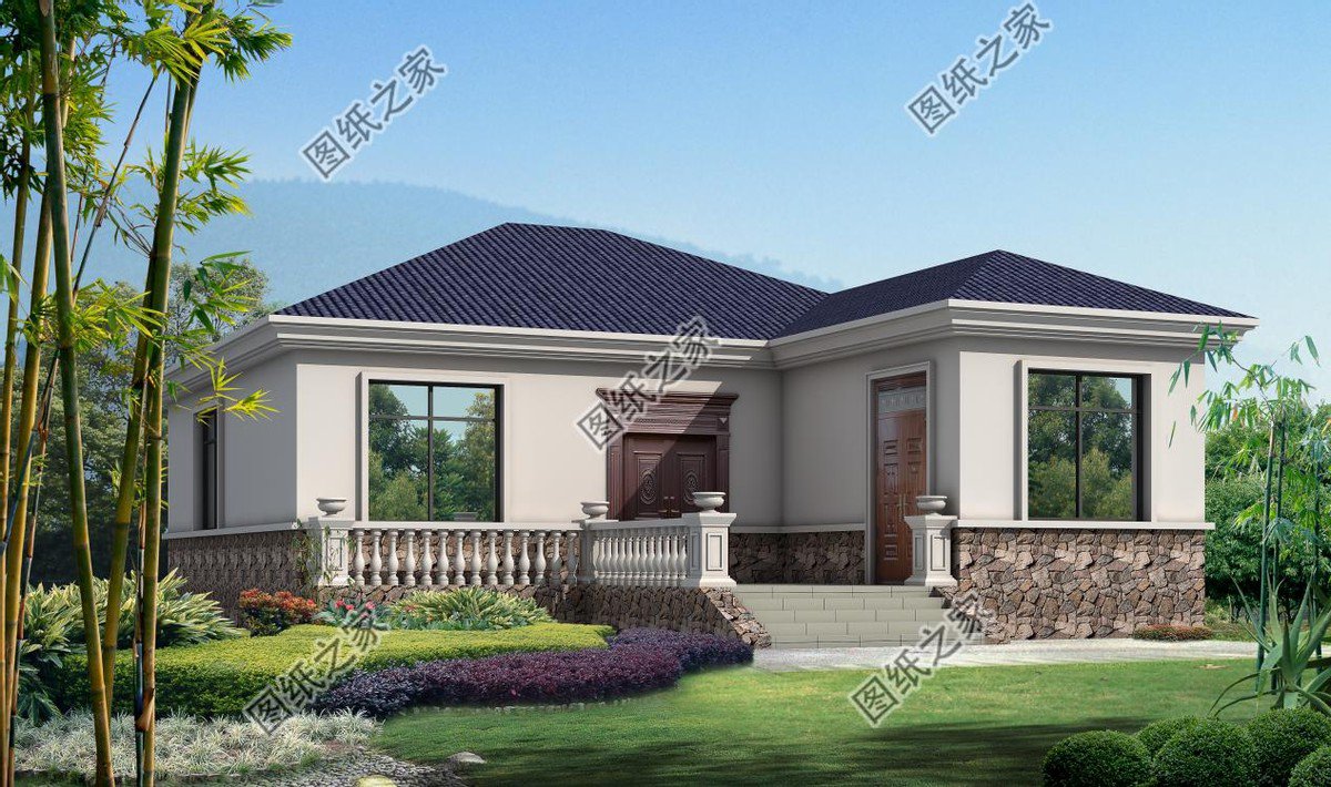 7字型農村一層自建房，安詳歸家，給您田園享受