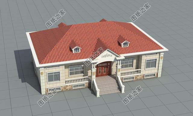 一層雙拼別墅設計圖，豐富的室內空間配置，滿足您的生活起居