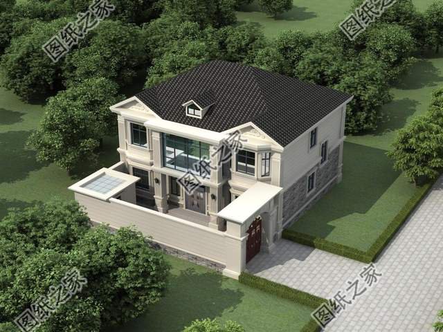 農村二層別墅帶閣樓設計，家居溫馨舒適，很受一些年輕人的喜愛