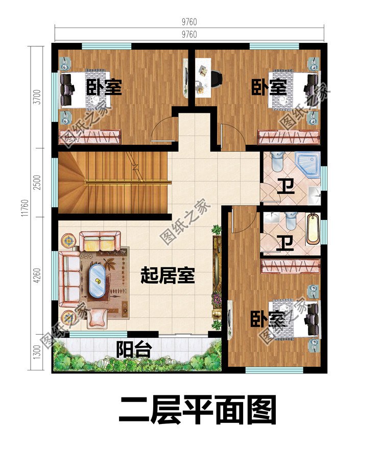 平屋頂三層現(xiàn)代風(fēng)別墅
