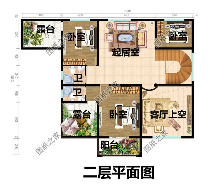 歐式三層樓房設計圖