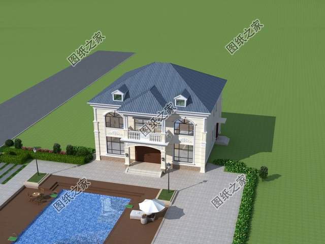 二層農村自建房，白潔如畫，仿佛一棟小宮殿