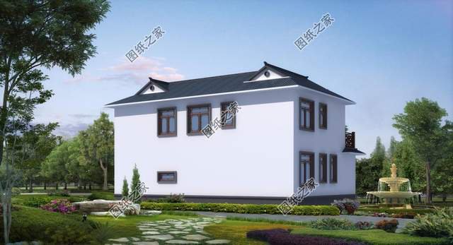 農(nóng)村二層三合院別墅設(shè)計(jì)，充滿家的感覺，居住更為舒適