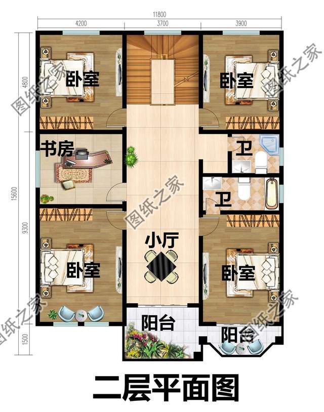 進深15米二層農村自建房，不規則的外觀設計，看著充滿層次感