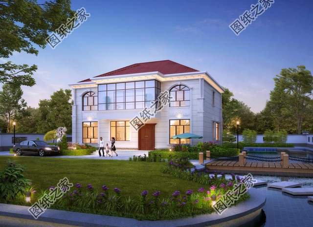 農村溫馨二層自建房，煙火村聲遠，林菁野氣香