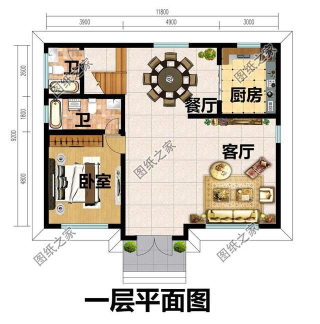 新農村二層小別墅設計，戶型規(guī)整、功能齊全、施工簡易