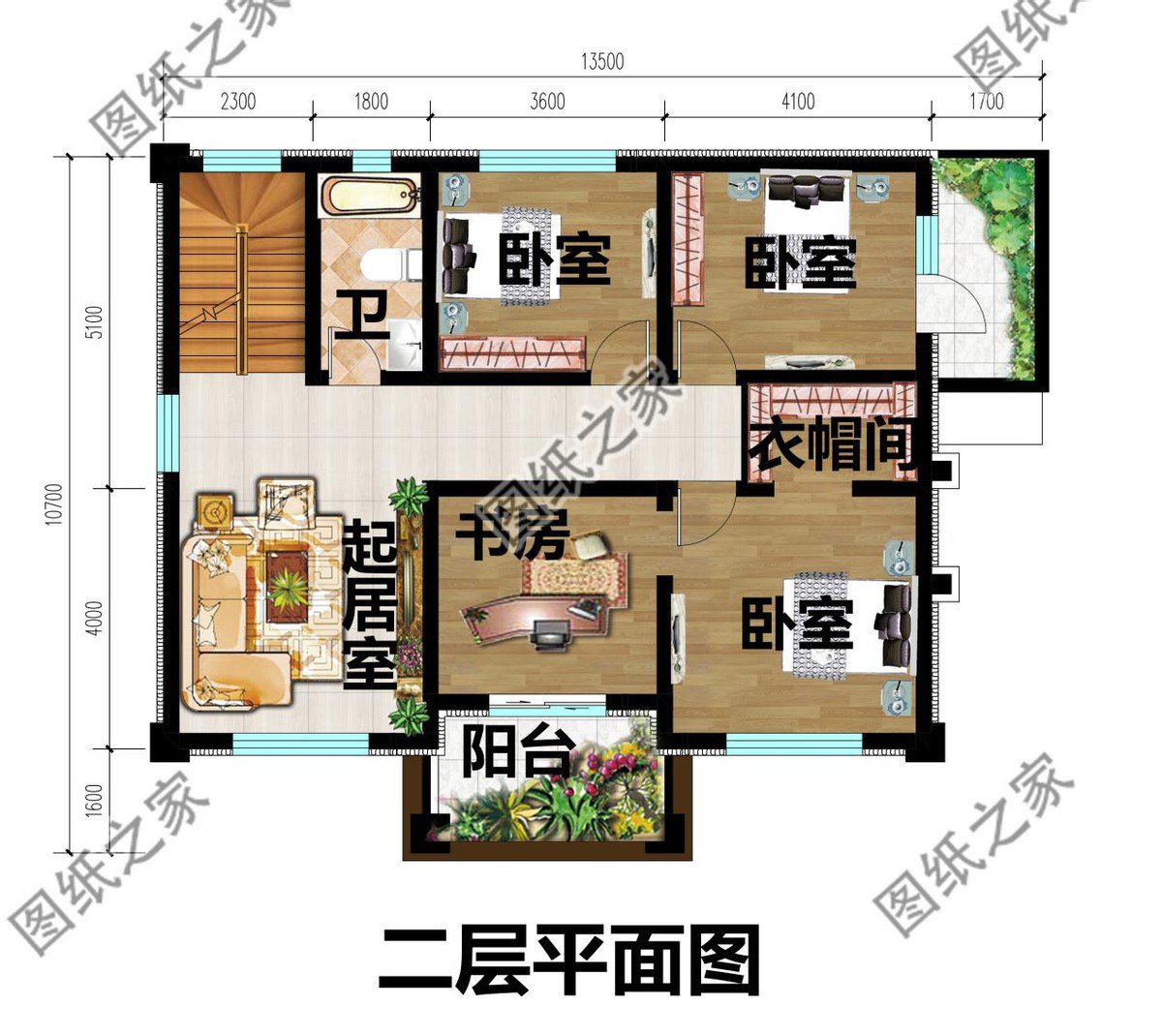 帶土炕房二層別墅設計，簡單實用戶型最經典，適合二層住宅