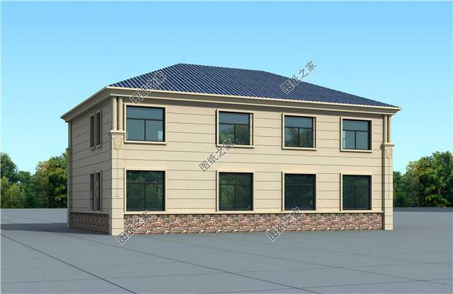 超大面寬二層別墅設(shè)計(jì)，氣派漂亮的外觀造型，私人的舒適空間