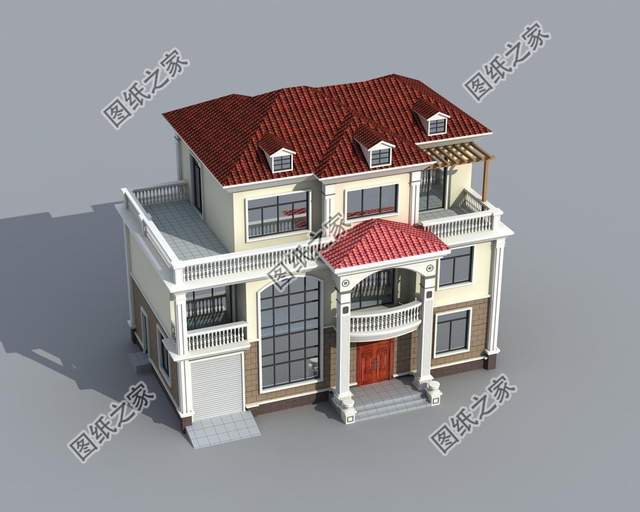 三層別墅設計圖紙，建房選擇對了好戶型，鄰居都羨慕