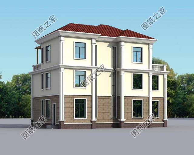 三層別墅設計圖紙，建房選擇對了好戶型，鄰居都羨慕