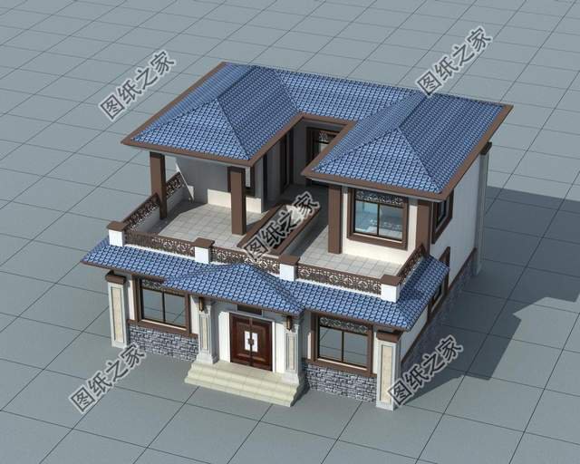 小戶型二層合院設計，是我們中式住宅的傳承，更接地氣