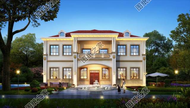 對稱式二層別墅設計，設計精美，忍不住多看幾眼