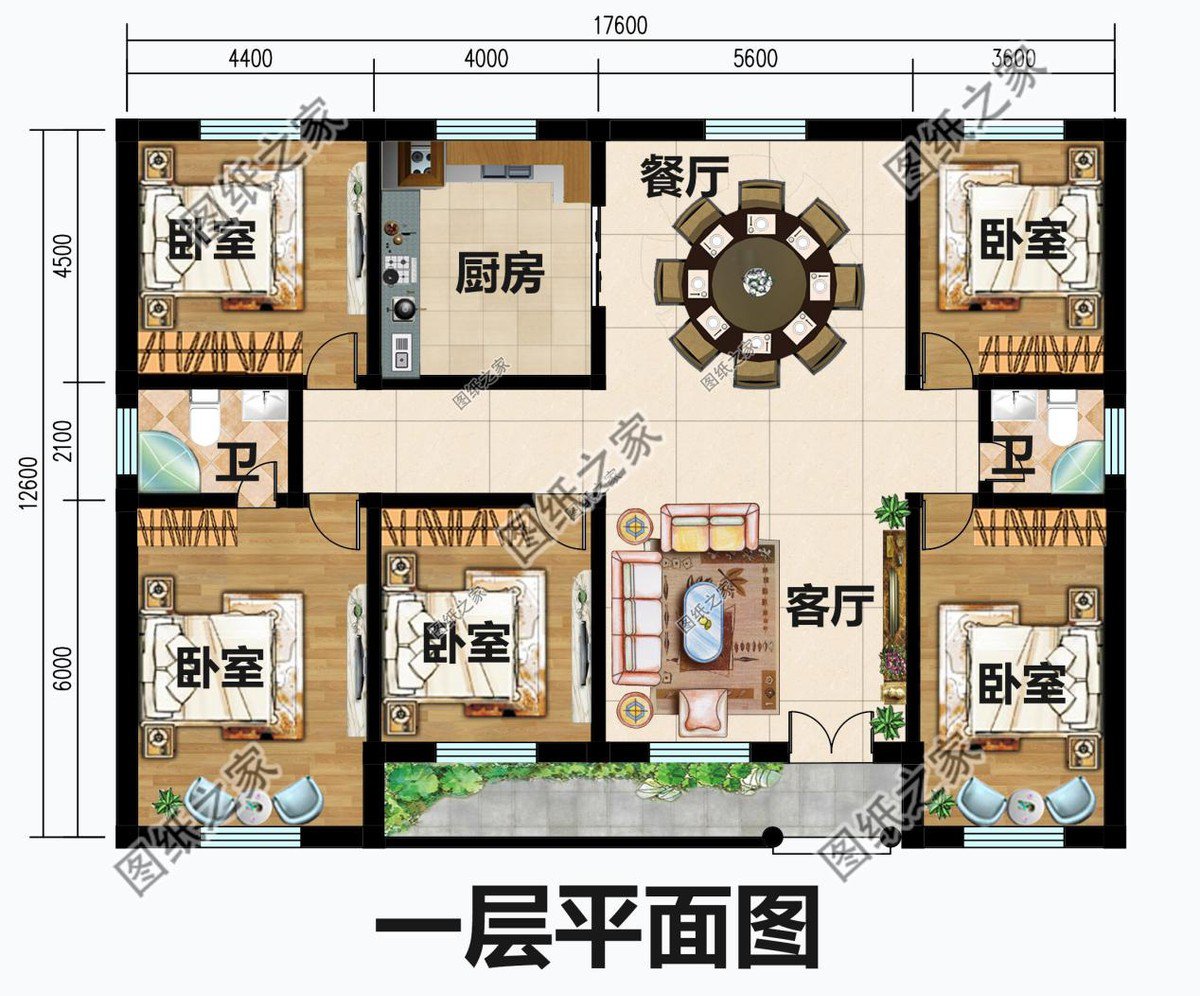 農村別墅養老房型設計，為父母建一棟，房美情深孝意滿滿