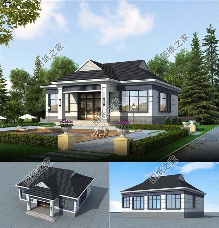 15萬以內一層自建房，簡單好看，蓋房住的舒心才是好設計