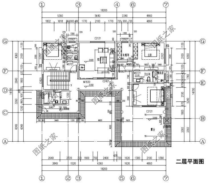 新中式7字型別墅，不規則戶型搭配上中式更渲染了一種新式韻味