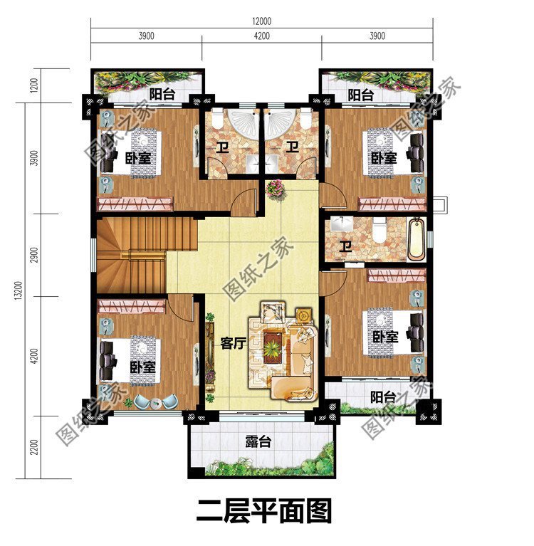 歐式別墅效果圖，豪華時尚，滿足家庭的生活需求