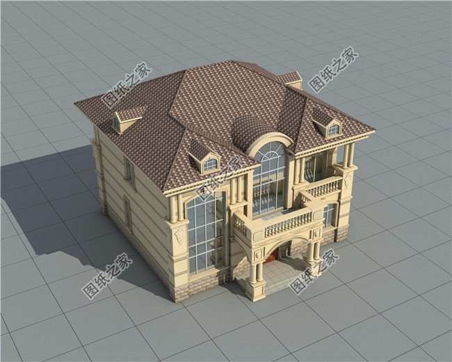 歐式別墅效果圖，豪華時尚，滿足家庭的生活需求