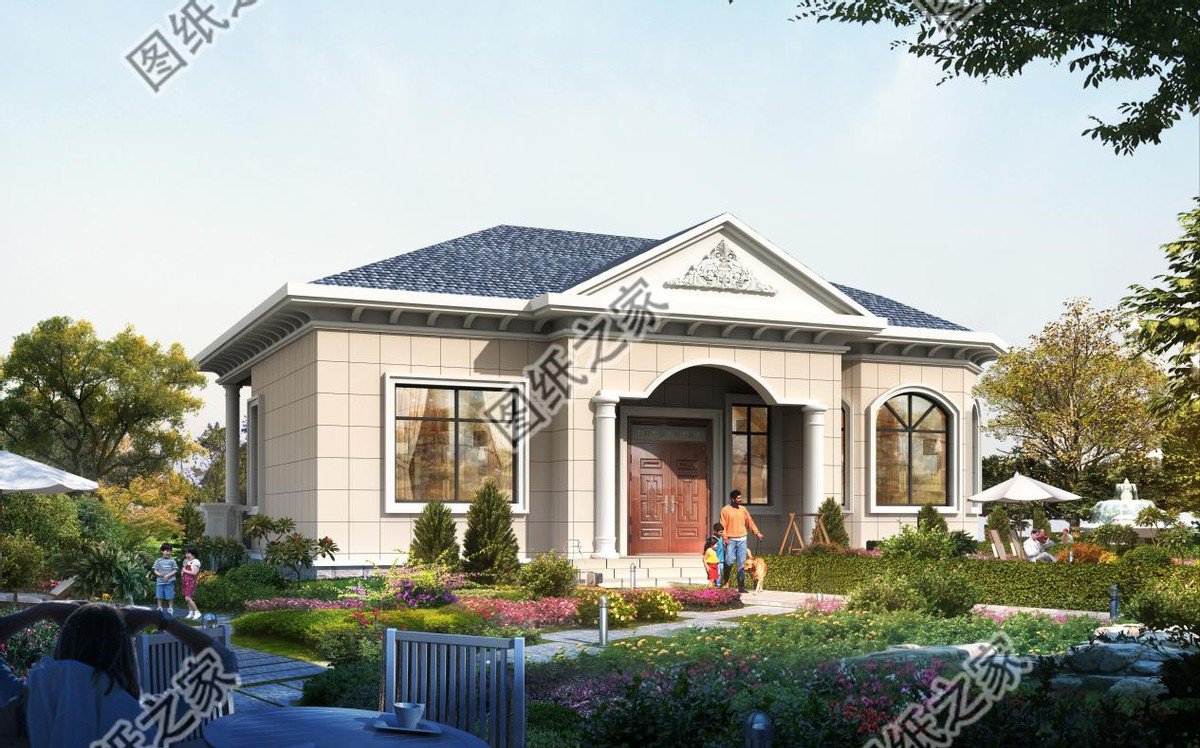 一層養(yǎng)老戶型別墅，送給父母的一座小房屋，住進(jìn)悠閑的小家