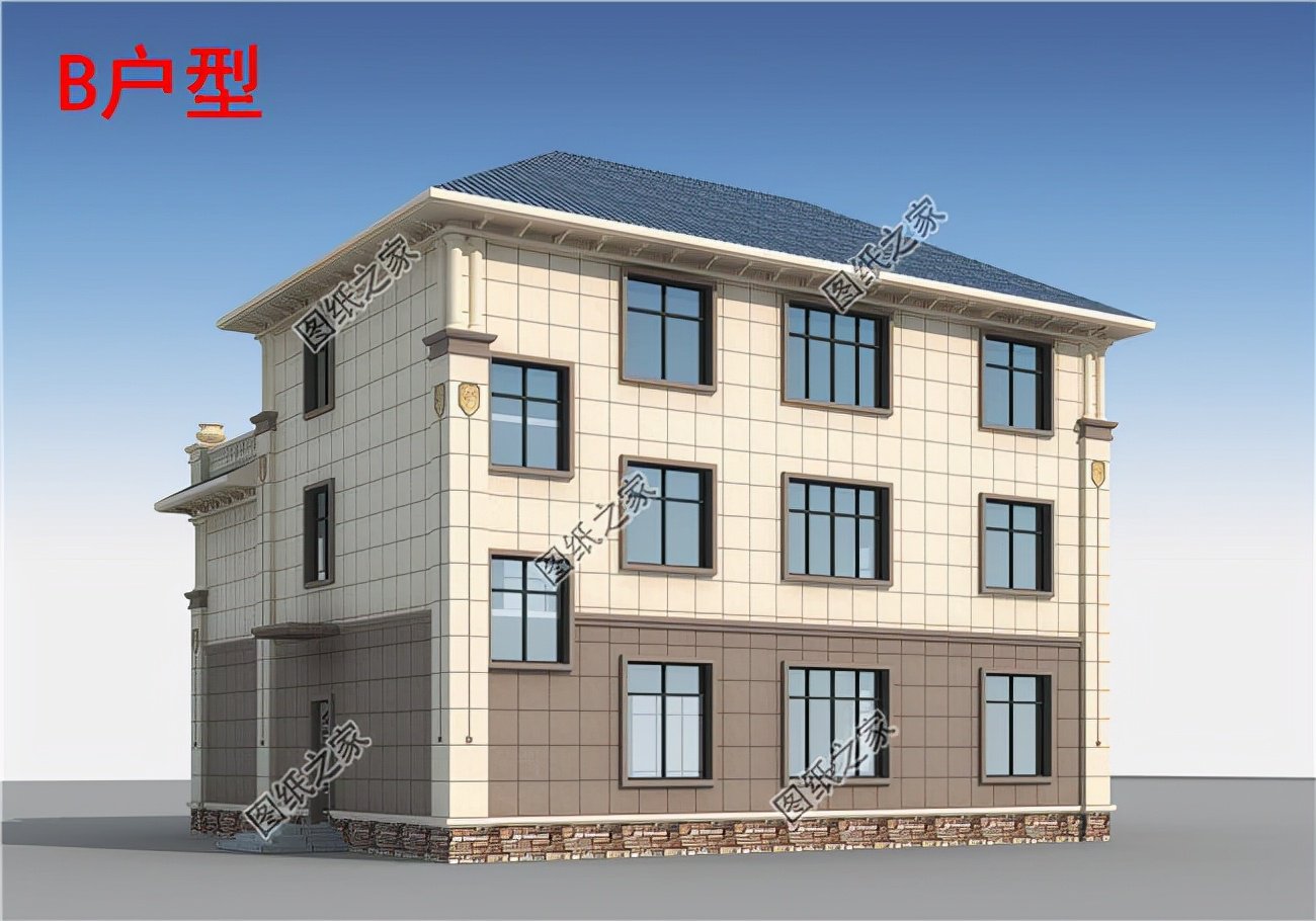 二層半農(nóng)村別墅設計，不浪費錢，家庭生活溫暖舒適，經(jīng)濟實用