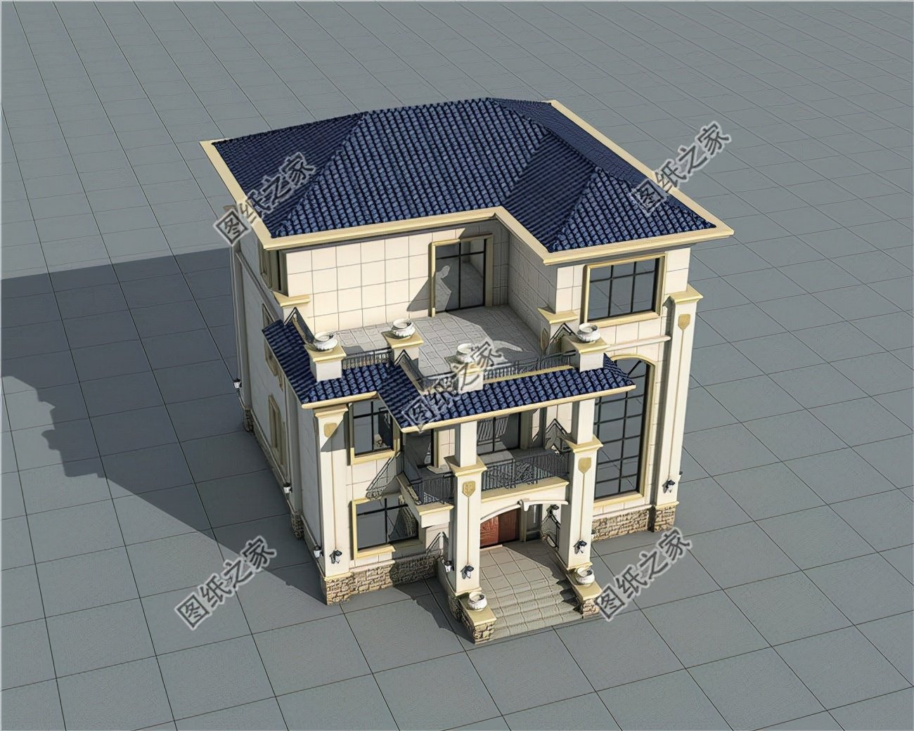 二層半農(nóng)村別墅設計，不浪費錢，家庭生活溫暖舒適，經(jīng)濟實用