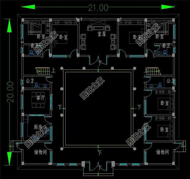 中式合院別墅設計，緊跟時代潮流，增加更多的實用性功能