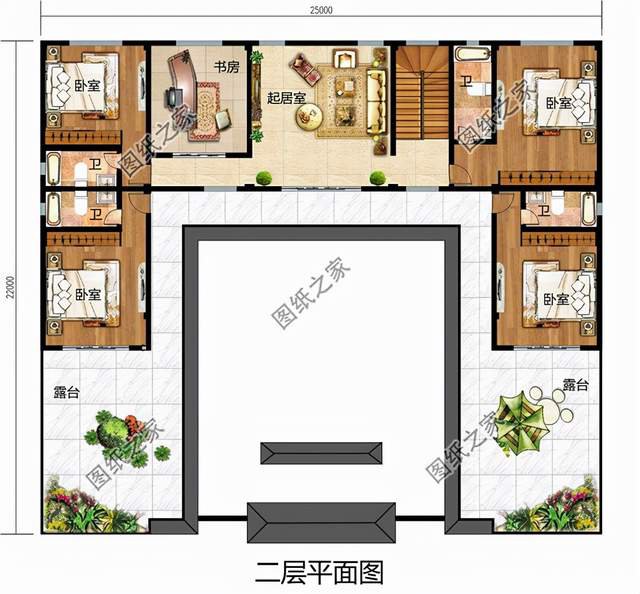 中式合院別墅設計，緊跟時代潮流，增加更多的實用性功能