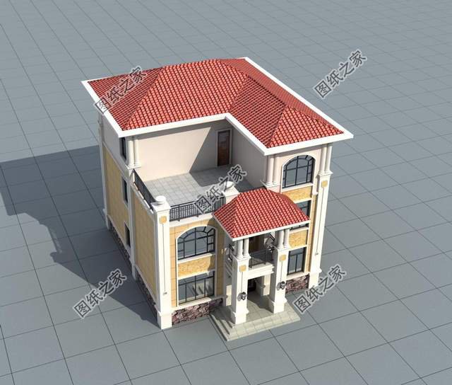 挑空農村別墅設計，室內空間大氣，居住起來會更加舒適