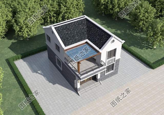 農村二層仿古住宅，中式傳統文化設計，真是好看得爆了