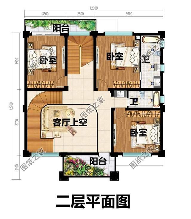 12x12.7米鄉(xiāng)村四層美宅設(shè)計(jì)，農(nóng)村大家庭建房首選