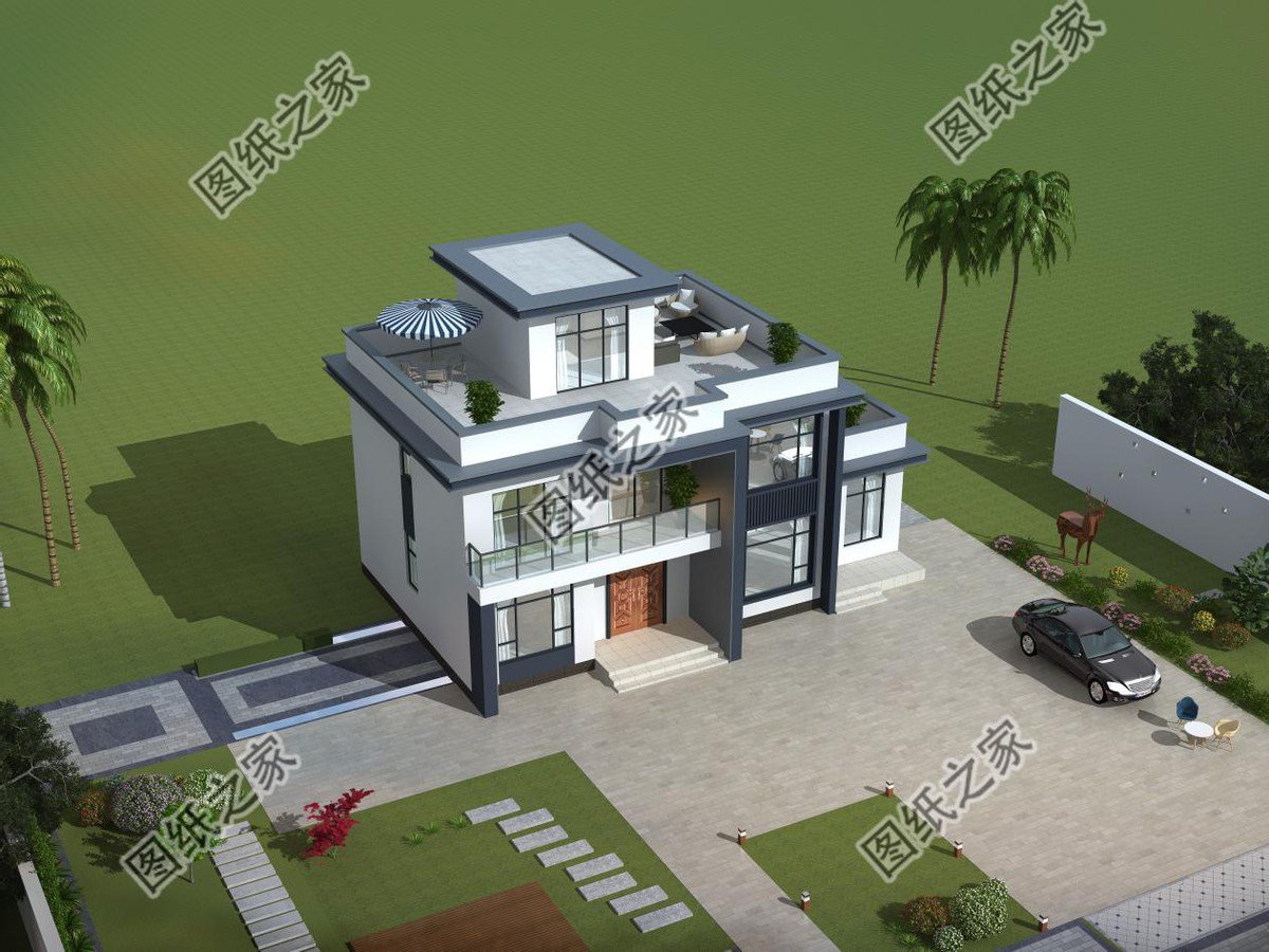 現(xiàn)代農(nóng)村別墅效果圖，內部功能夠用，不需要太多的成本就能建造