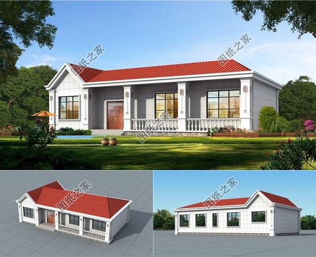 一層自建房合集，大城市買房壓力大，不如返鄉建一層房呢