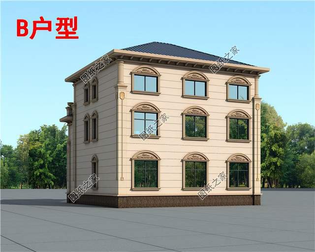 兩層半農(nóng)村自建房設(shè)計(jì)，有車庫帶露臺，增加幸福感