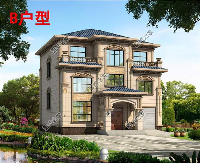 兩層半農(nóng)村自建房設(shè)計(jì)，有車庫帶露臺，增加幸福感