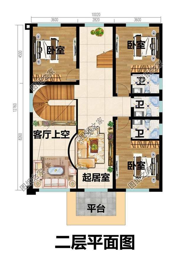 農(nóng)村三層別墅設(shè)計圖，高大氣派，氣場磅礴自帶強大氣場