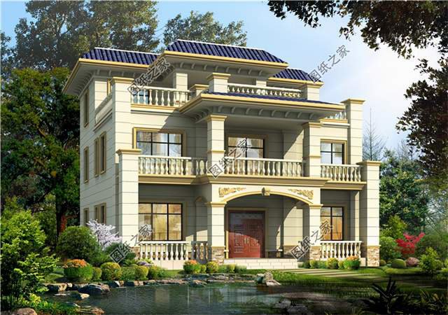 農(nóng)村三層別墅設(shè)計圖，高大氣派，氣場磅礴自帶強大氣場