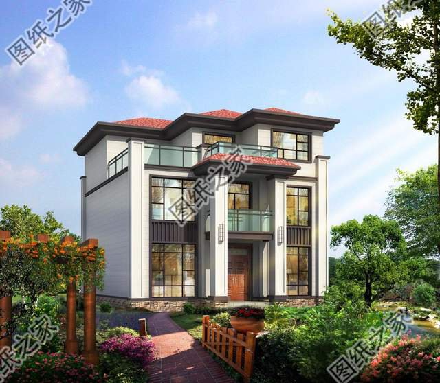 三層農(nóng)村別墅設(shè)計(jì)，絕對(duì)的奢華好看，看上去倍有面子