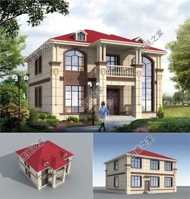 農村帶老虎窗別墅設計，功能與風情兼具，帶來美感和視覺沖擊