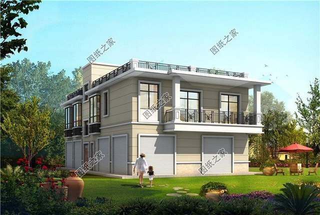 帶商鋪的農村別墅設計，讓小地方生活更加輕松自在，安居樂業