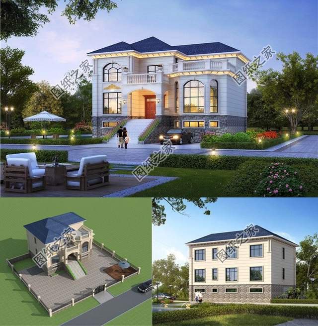 帶地下室的別墅設計，符合農村生活需求，忍不住的想要住進去