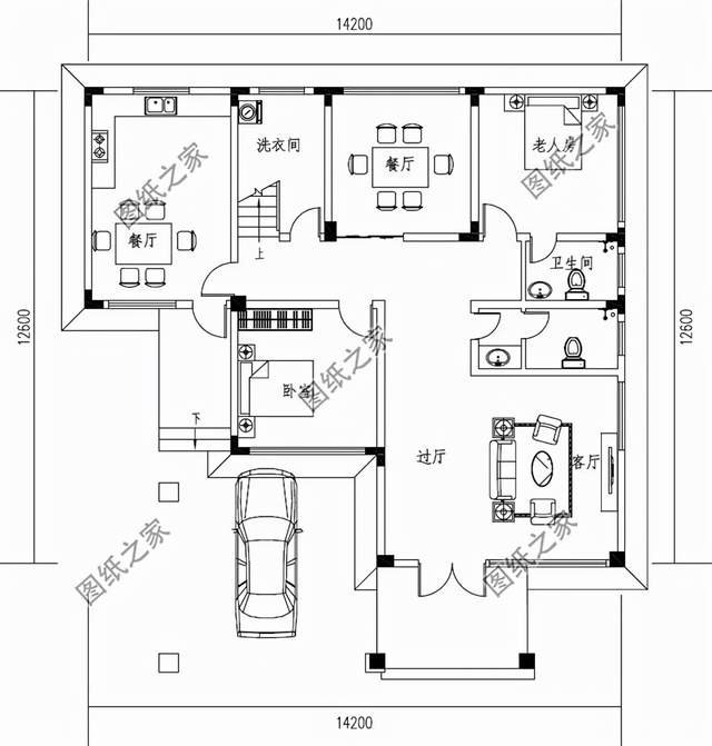 5款帶車庫的農(nóng)村別墅設計，滿足基本居住舒適性，出行更便捷