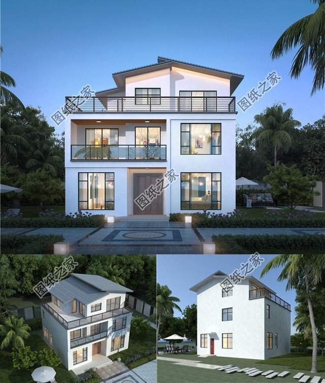 二層半簡歐式別墅設(shè)計(jì)，室內(nèi)功能充足，保證家人生活舒適溫馨