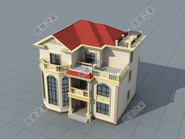 二層半簡歐式別墅設(shè)計(jì)，室內(nèi)功能充足，保證家人生活舒適溫馨