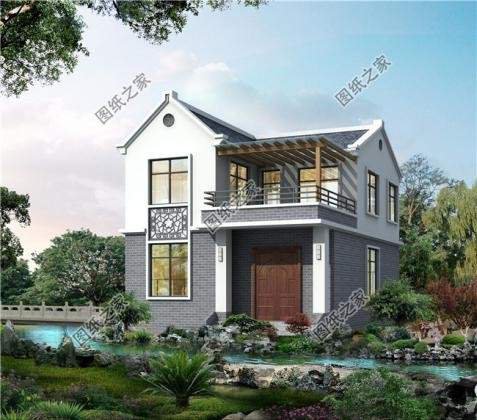 鄉村兩層別墅設計合集，簡單的小別墅，滿意的建筑方案