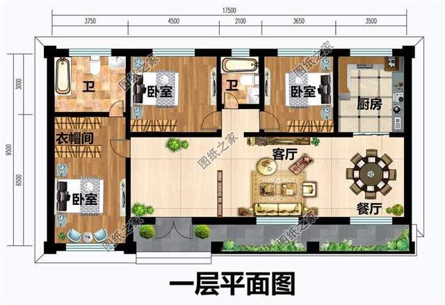 農村自建養老房設計，這樣的一層住宅最實用，居住舒適度拉滿