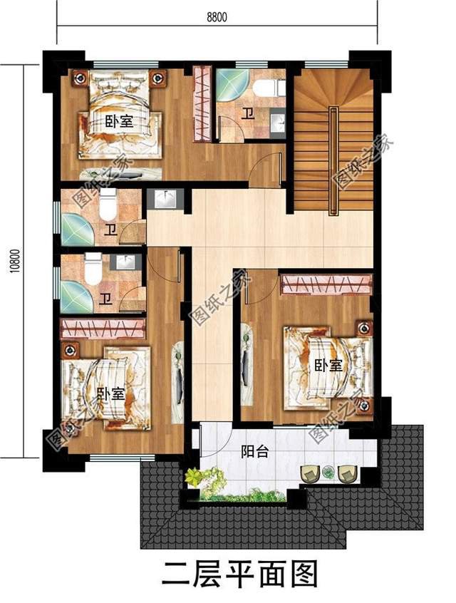 兩開間別墅設計，小面積建房的福音，喜歡的就拿去參考吧