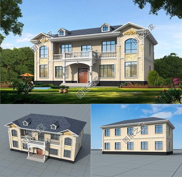 雙拼住宅設計，外觀大氣威嚴，內部格局合理實用