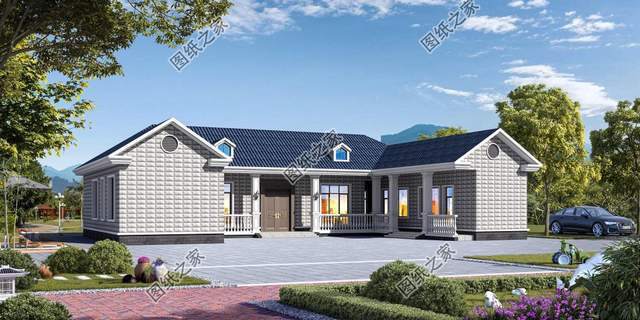 一層農村別墅設計，樸實的農村住宅設計，實在踏實接地氣