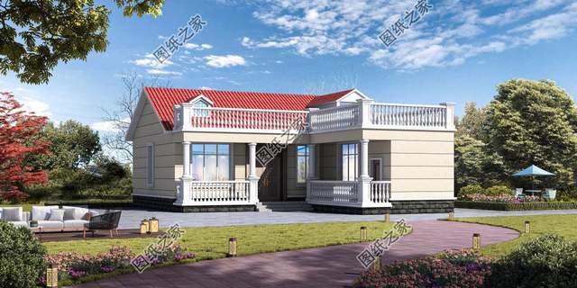 一層農村別墅設計，樸實的農村住宅設計，實在踏實接地氣