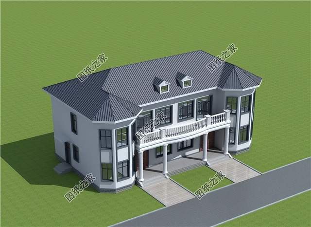 農(nóng)村兄弟雙拼房，房屋外觀氣派，家人互相有個(gè)照應(yīng)